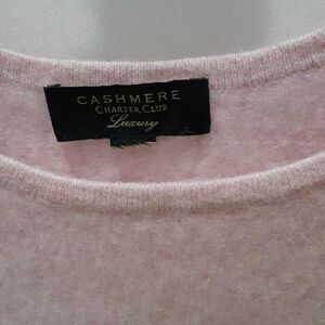 Charter Club Luxury Pink Cashmere Sweater